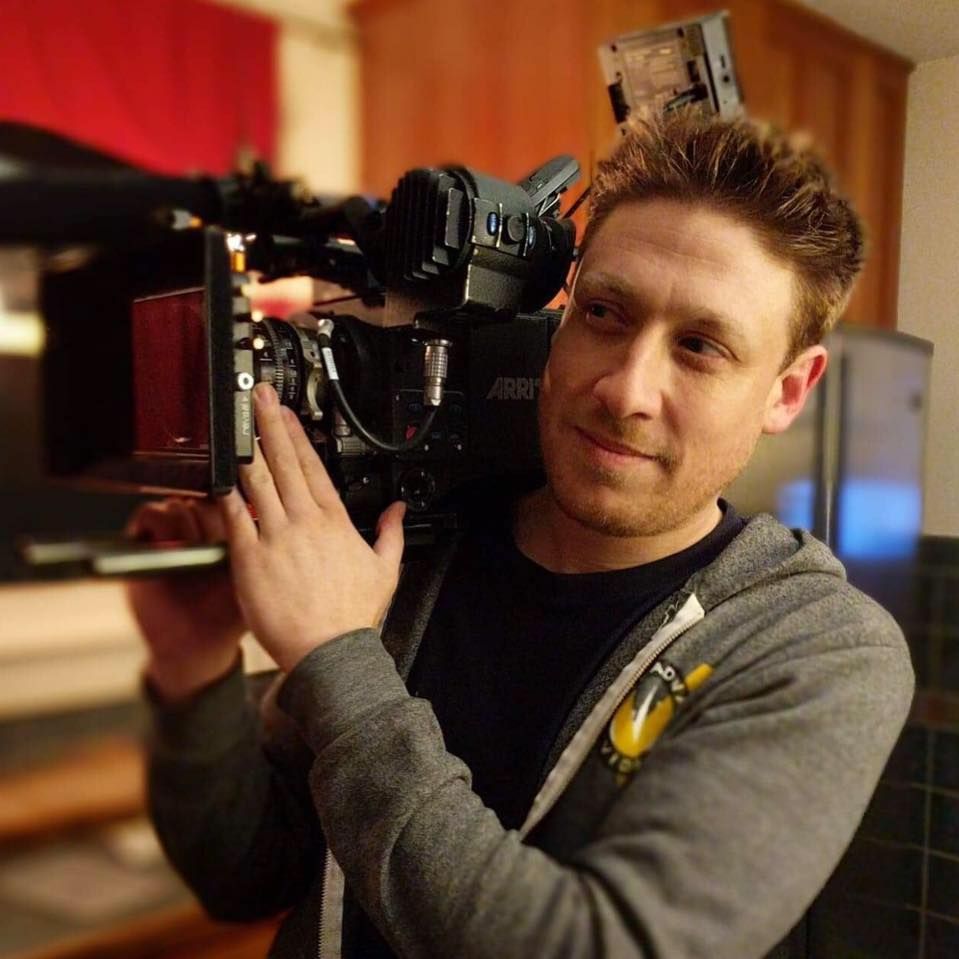 Brandon Ziegenfuss on set